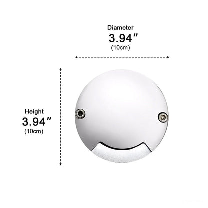 Waterproof Mdern Round LED Outdoor Step Lights Deck Stair Lights