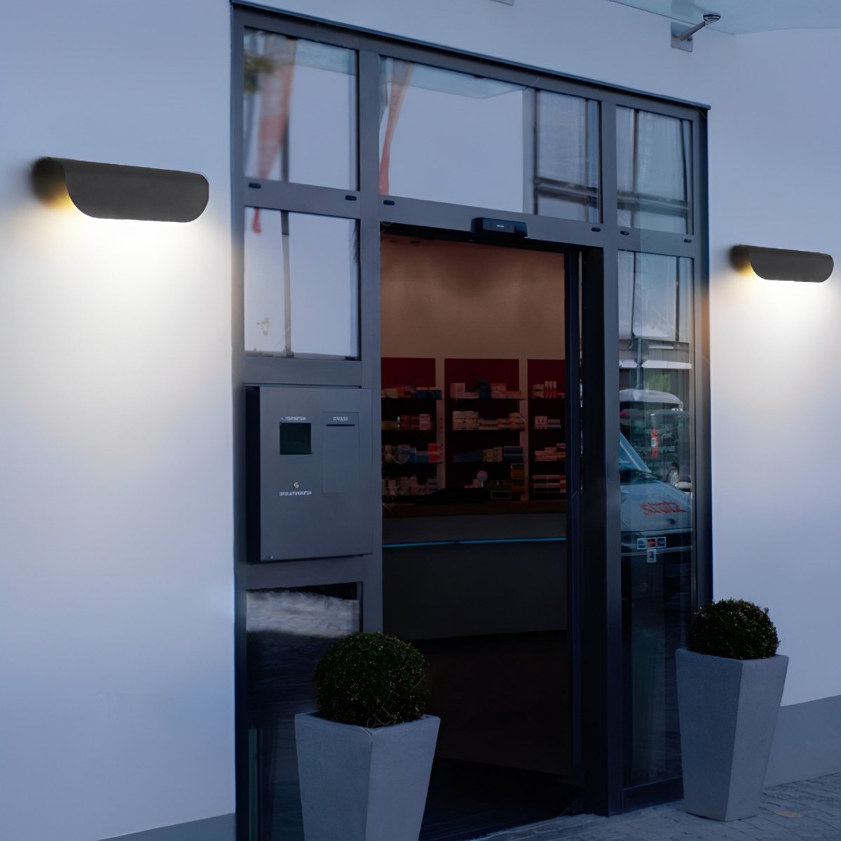 Waterproof Minimalist Arc - shaped LED Outdoor Wall Sconces - Flare Shack