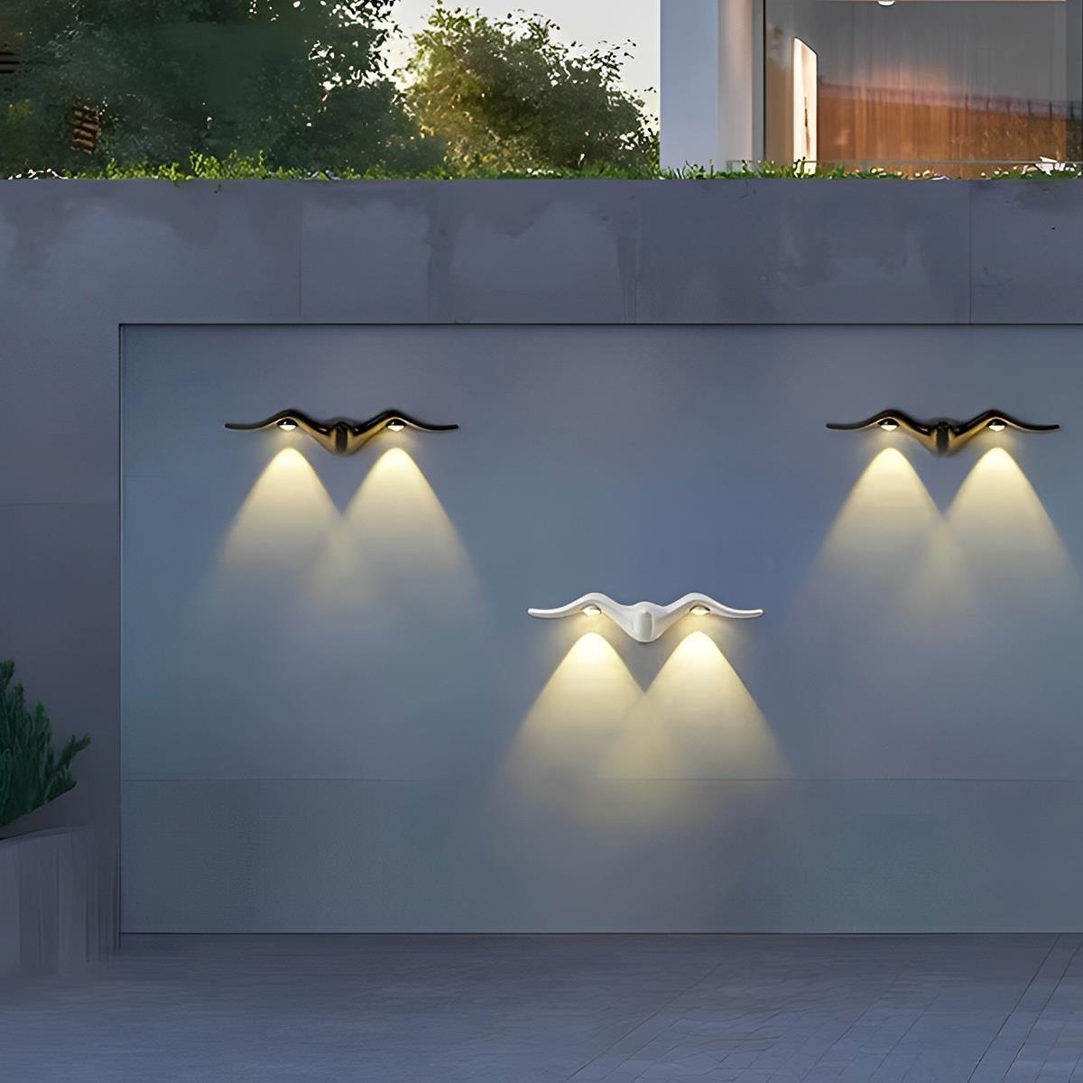 Waterproof Modern Animal Shape Outdoor LED Wall Lights - Flare Shack
