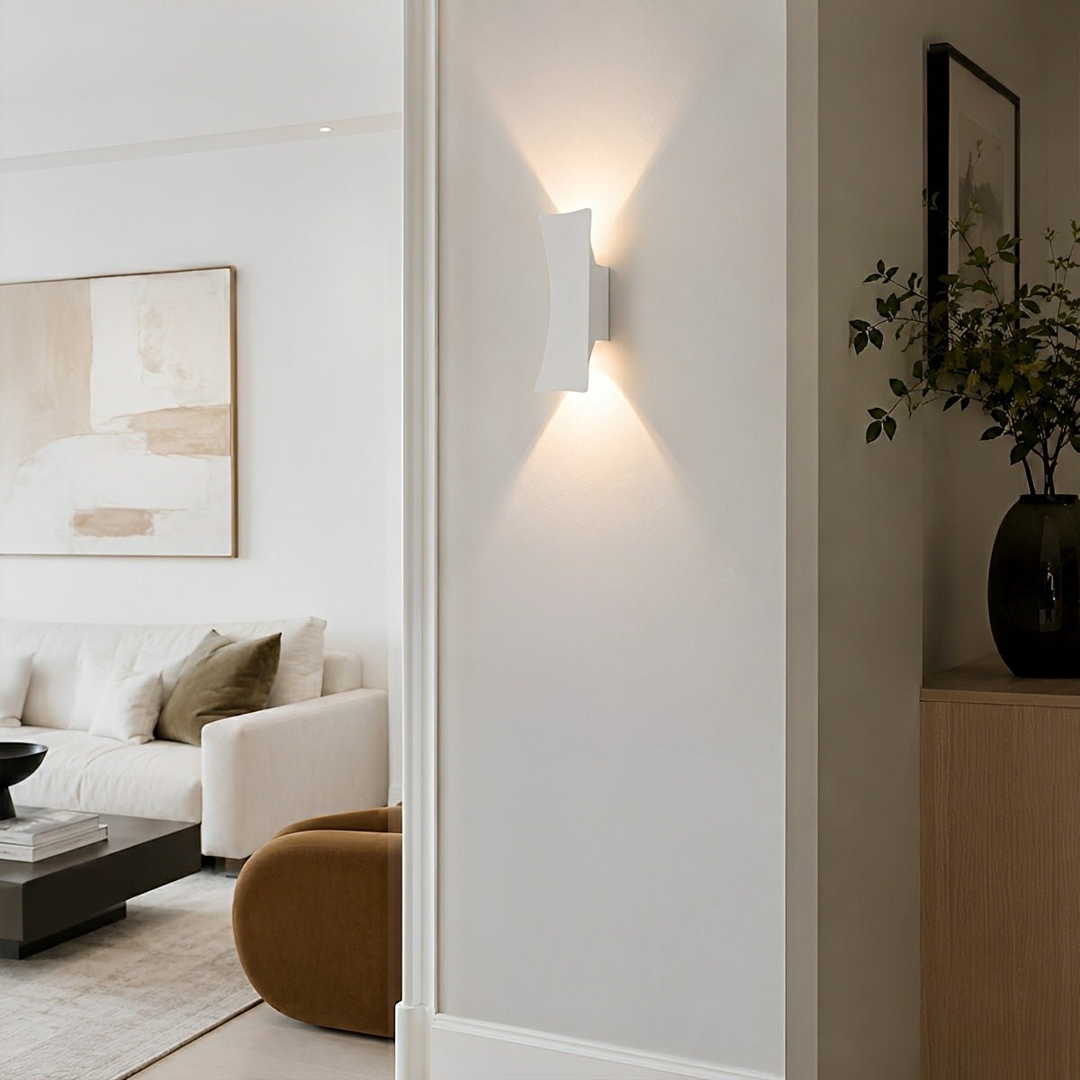 Waterproof Modern Arc Up and Down Outdoor Wall Light