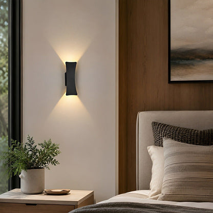 Waterproof Modern Arc Up and Down Outdoor Wall Light