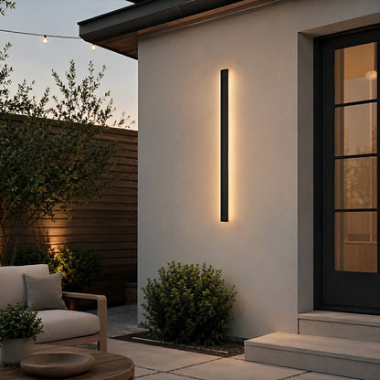 Waterproof Modern Black Long Strip LED Sconce Light Frosted Wall Light - Flare Shack