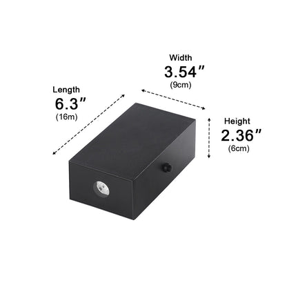 Waterproof Modern Black Up&Down LED Outdoor Wall Washer Spot Lights