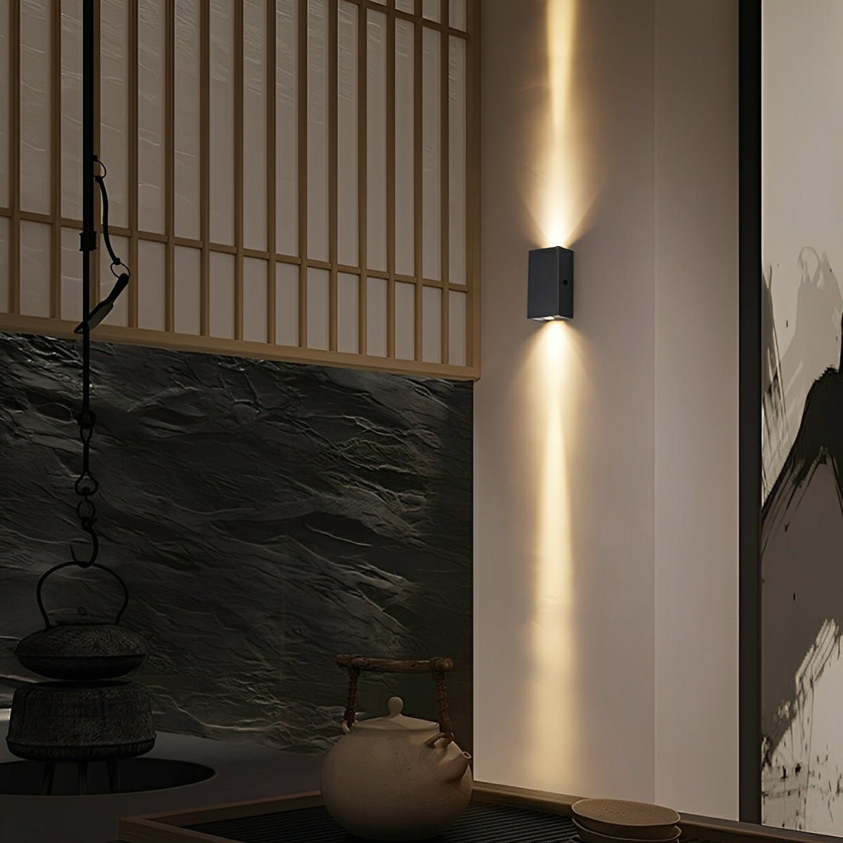 Waterproof Modern Black Up&Down LED Outdoor Wall Washer Spot Lights - Flare Shack