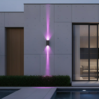 Waterproof Modern Black Up&Down LED Outdoor Wall Washer Spot Lights - Flare Shack