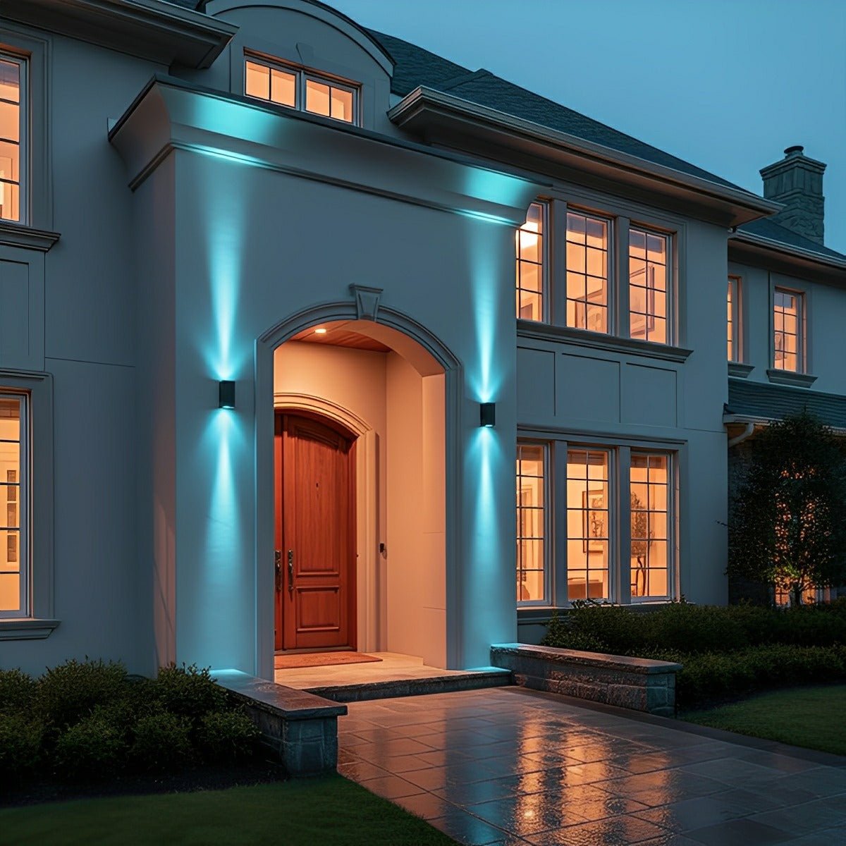 Waterproof Modern Black Up&Down LED Outdoor Wall Washer Spot Lights - Flare Shack