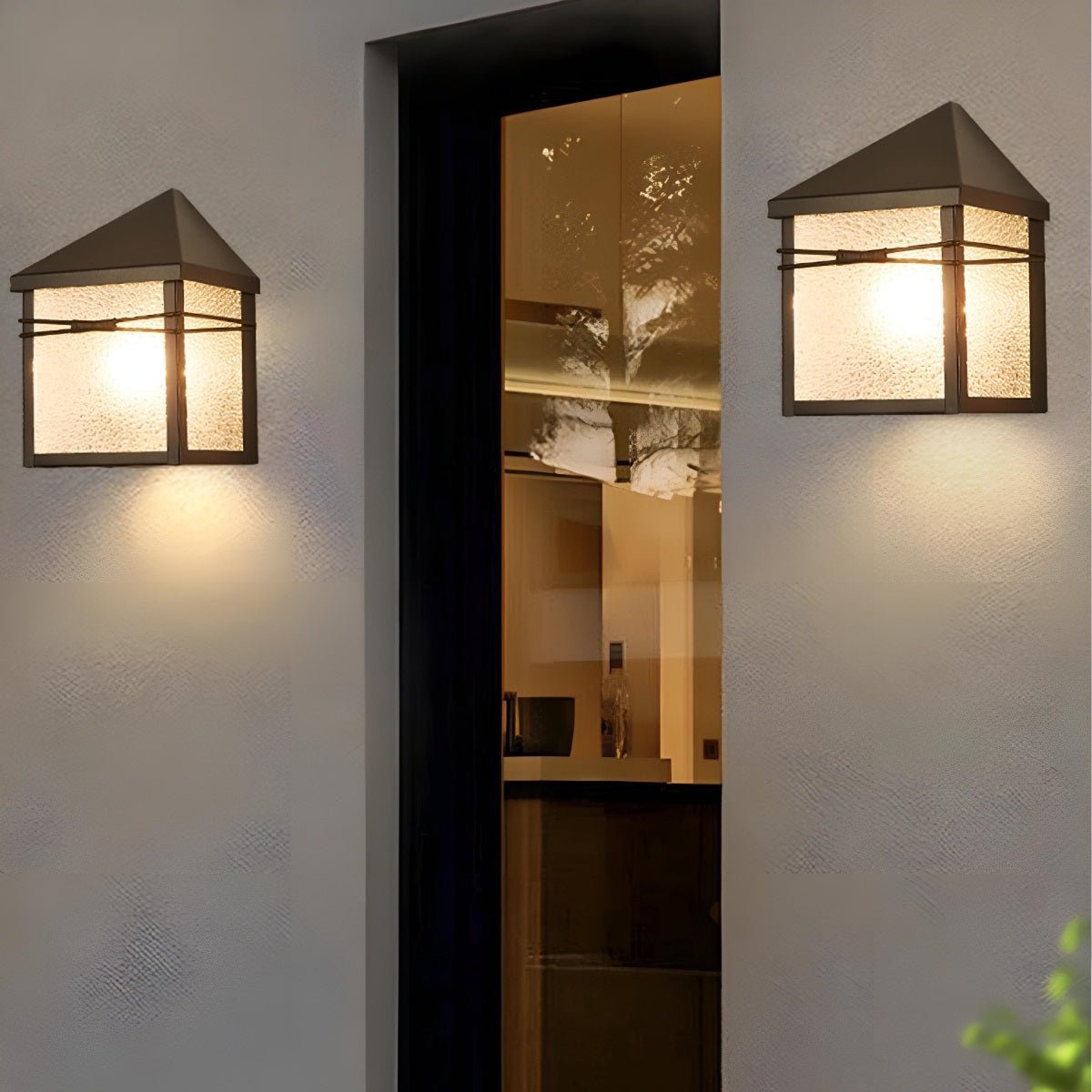 Waterproof Modern Farmhouse House Shape Outdoor LED Porch Wall Lights - Flare Shack