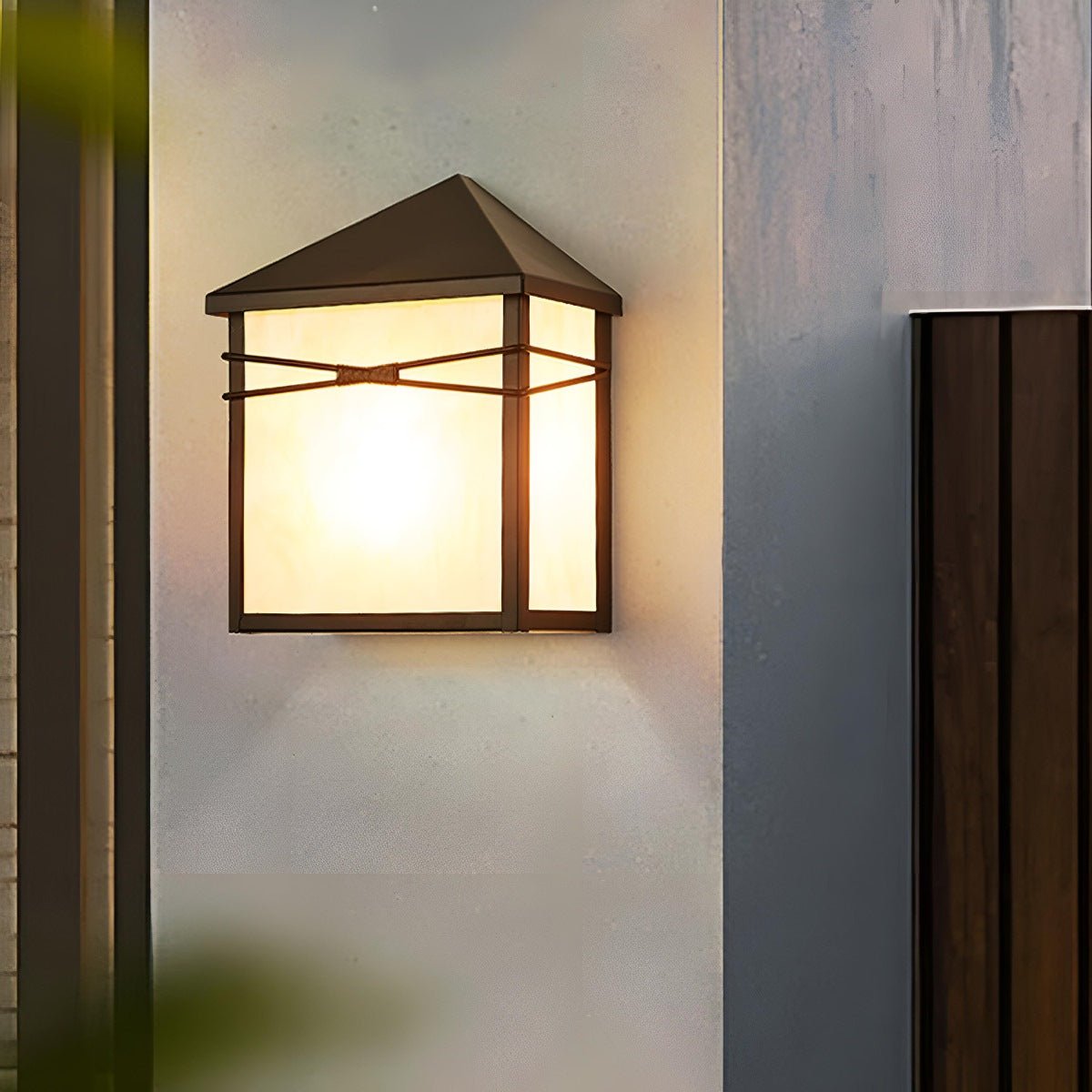 Waterproof Modern Farmhouse House Shape Outdoor LED Porch Wall Lights - Flare Shack