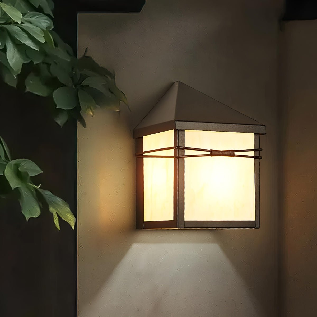 Waterproof Modern Farmhouse House Shape Outdoor LED Porch Wall Lights - Flare Shack