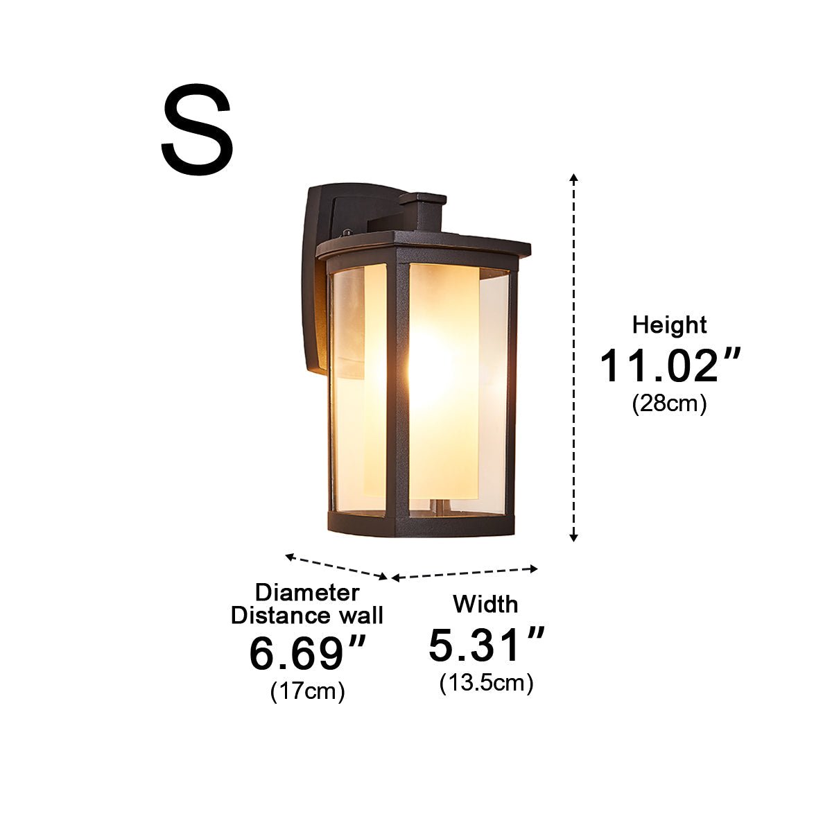 Waterproof Modern Farmhouse Outdoor LED Porch Wall Lights
