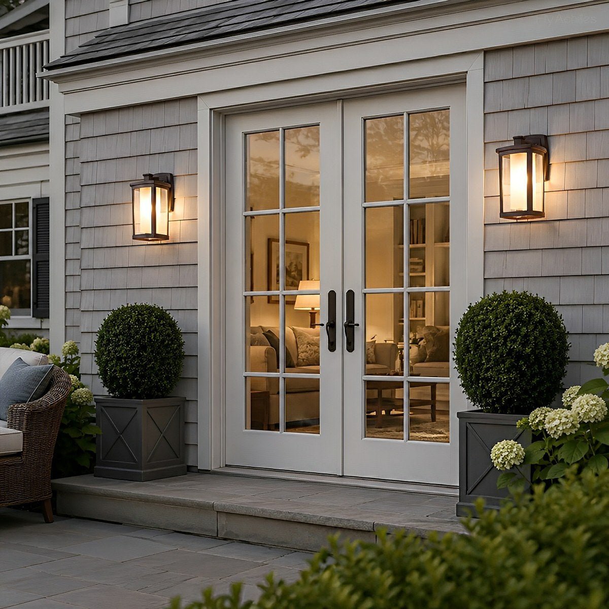 Waterproof Modern Farmhouse Outdoor LED Porch Wall Lights - Flare Shack