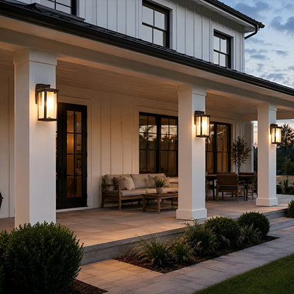 Waterproof Modern Farmhouse Outdoor LED Porch Wall Lights