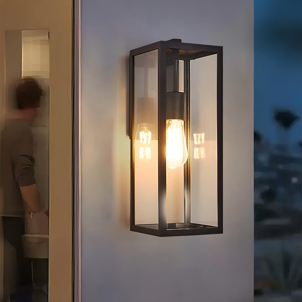 Waterproof Modern Farmhouse Rectangular Outdoor LED Porch Wall Lights - Flare Shack
