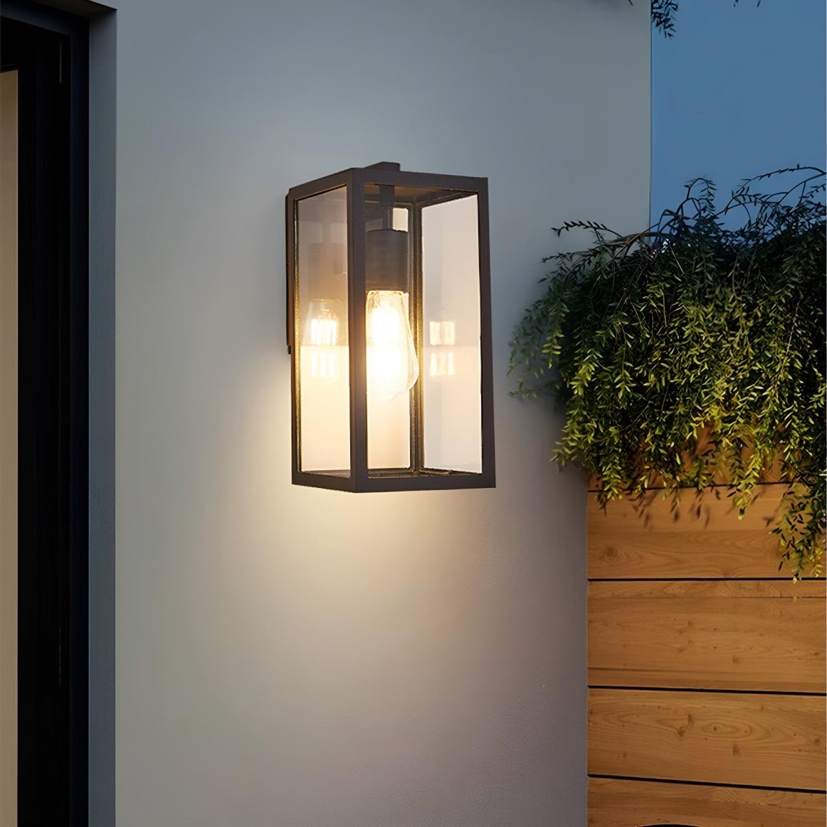 Waterproof Modern Farmhouse Rectangular Outdoor LED Porch Wall Lights - Flare Shack