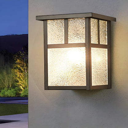 Waterproof Modern Farmhouse Square Outdoor LED Porch Wall Lights