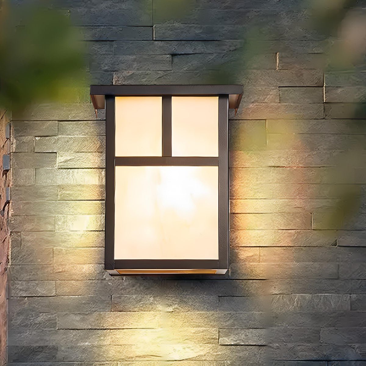 Waterproof Modern Farmhouse Square Outdoor LED Porch Wall Lights