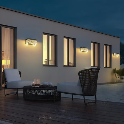 Waterproof Modern Farmhouse Waterfall Outdoor Porch LED Wall Lights