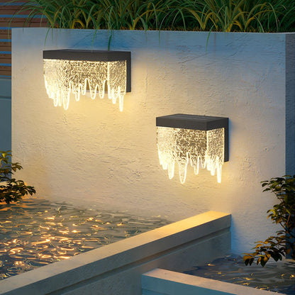 Waterproof Modern Farmhouse Waterfall Outdoor Porch LED Wall Lights
