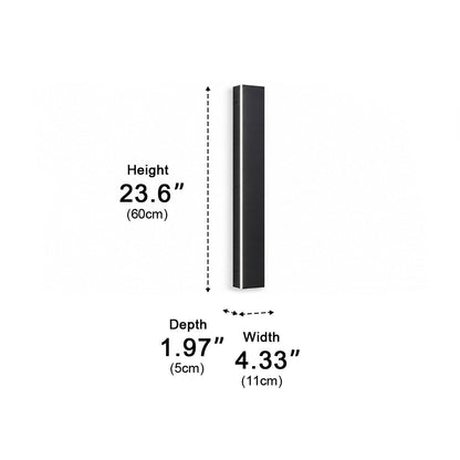 Waterproof Modern LED Long Strip Outdoor Wall Porch Lights