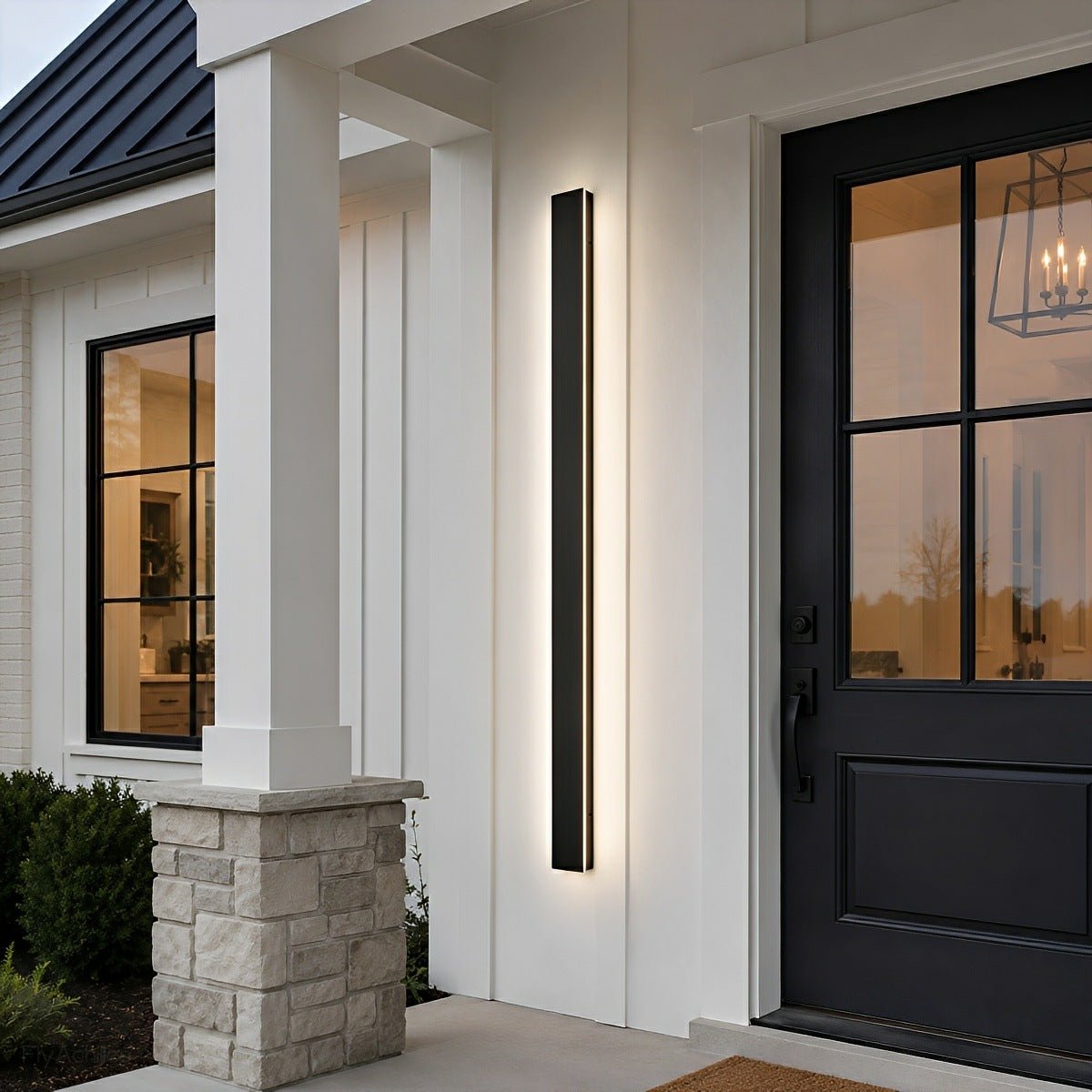 Waterproof Modern LED Long Strip Outdoor Wall Porch Lights