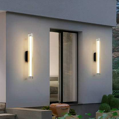 Waterproof Modern Light Tube Shape Outdoor Porch LED Wall Lights - Flare Shack