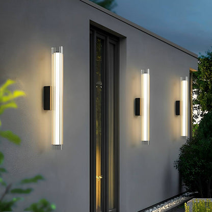 Waterproof Modern Light Tube Shape Outdoor Porch LED Wall Lights - Flare Shack