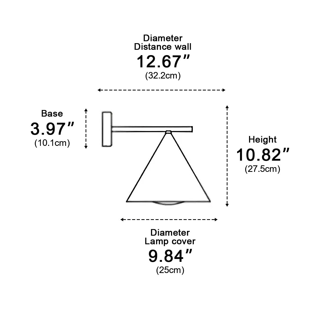 Waterproof Modern Minimalist Bell LED Outdoor Wall Sconces
