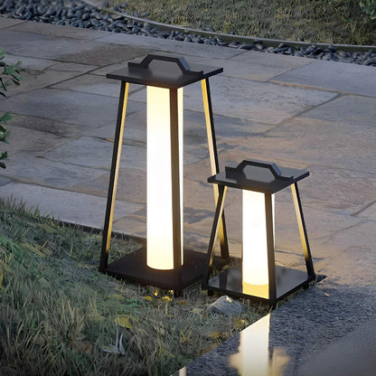 Waterproof Modern Minimalist Geometric LED Outdoor Floor Lamp