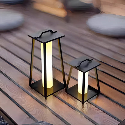 Waterproof Modern Minimalist Geometric LED Outdoor Floor Lamp