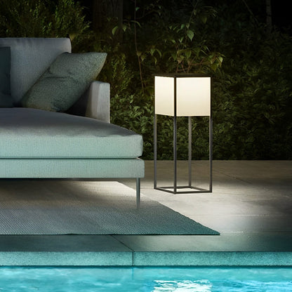 Waterproof Modern Minimalist Stainless Steel Rectangular LED Outdoor Floor Lamp - Flare Shack