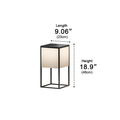 Waterproof Modern Minimalist Stainless Steel Rectangular LED Outdoor Floor Lamp