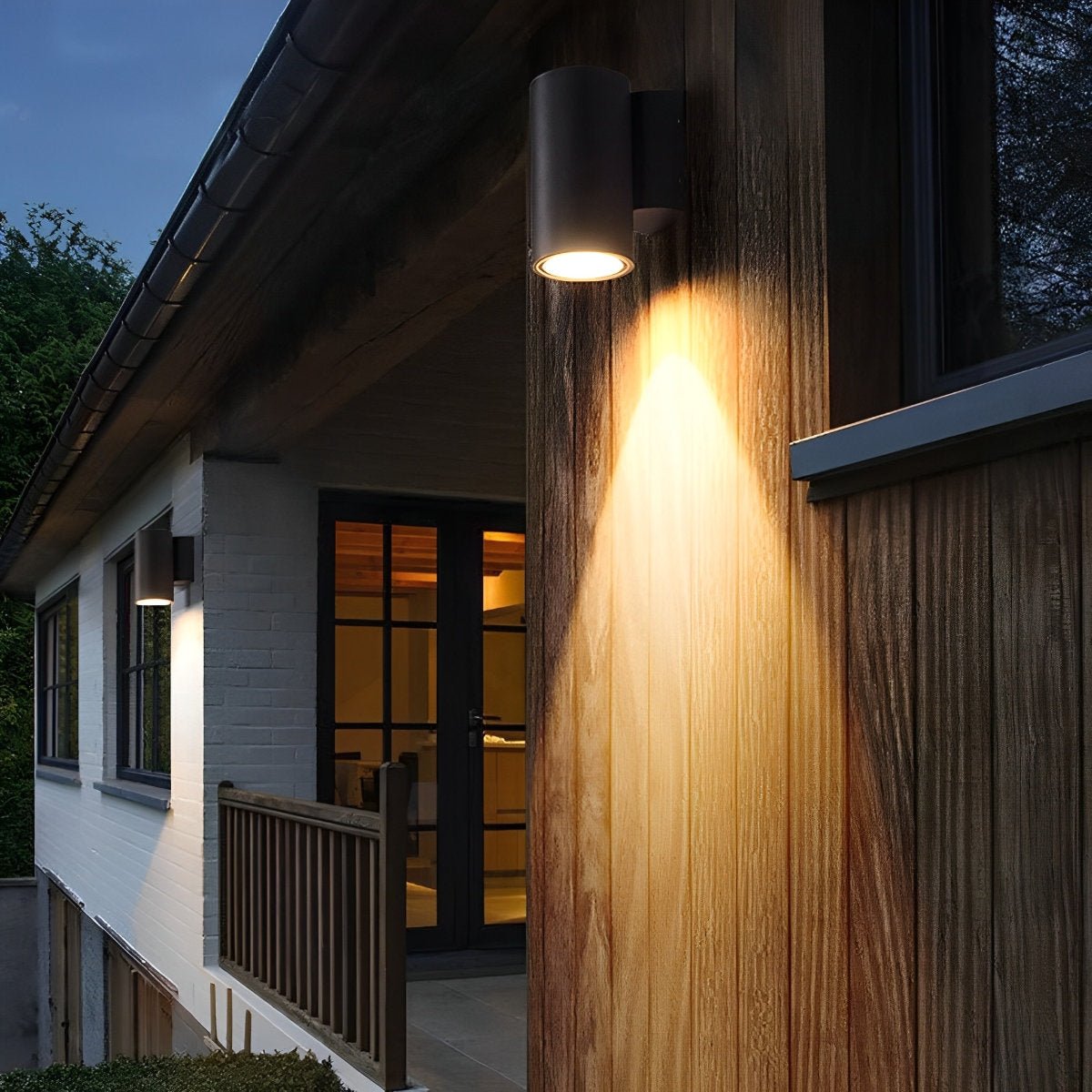 Waterproof Modern Minimalist Wall Light Glass LED Outdoor Interior Downlight - Flare Shack