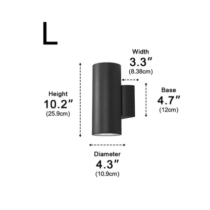 Waterproof Modern Minimalist Wall Light Glass LED Outdoor Interior Downlight