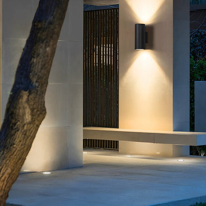 Waterproof Modern Minimalist Wall Light Glass LED Outdoor Interior Downlight - Flare Shack