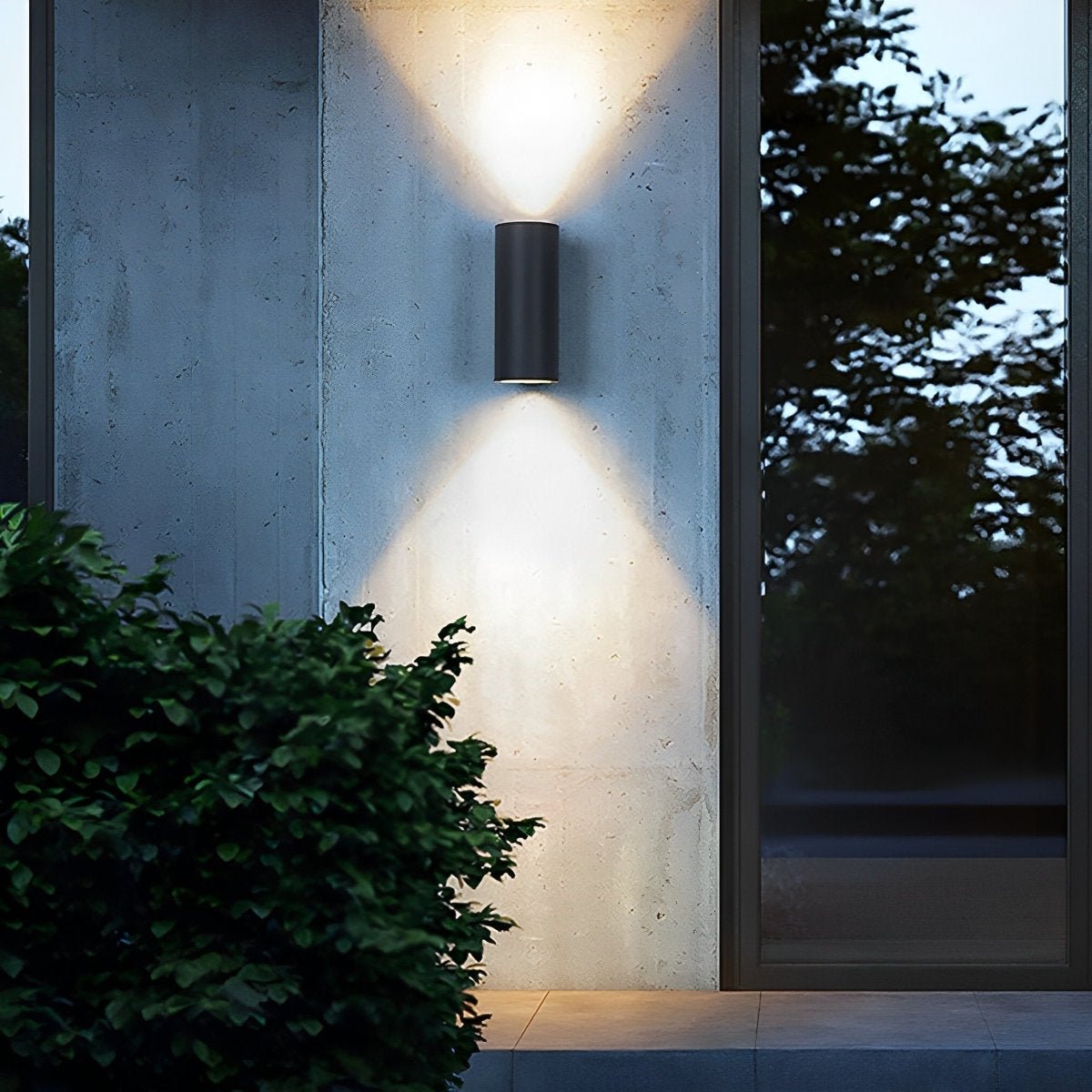 Waterproof Modern Minimalist Wall Light Glass LED Outdoor Interior Downlight - Flare Shack