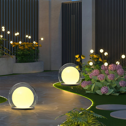 Waterproof Modern Moon Bubble Post Light Landscape Light