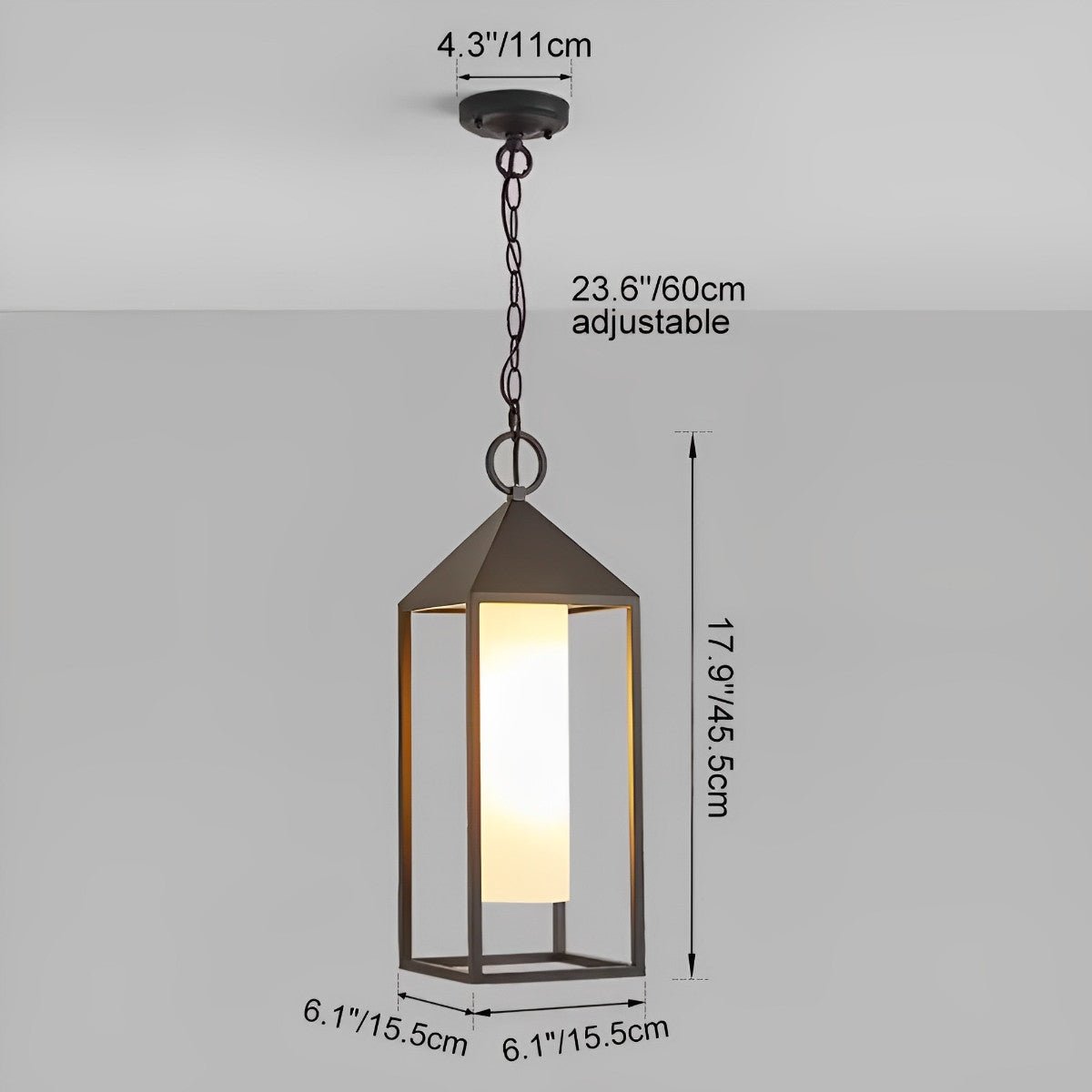 Waterproof Modern Outdoor Hanging Lantern Pendant Lights