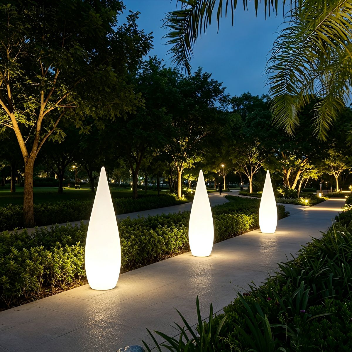 Waterproof Modern Outdoor LED Cone Lights Lawn Landscape Lighting - Flare Shack