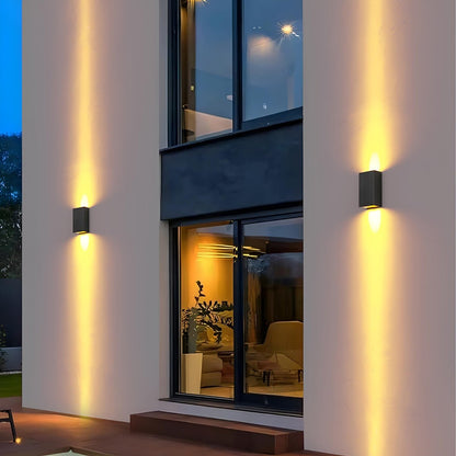 Waterproof Modern Rectangular Up&Down LED Outdoor Wall Washer Lights - Flare Shack
