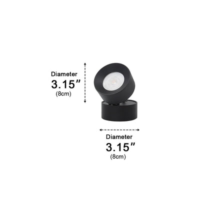 Waterproof Modern Round Adjustable Angle Outdoor Porch LED Wall Lights