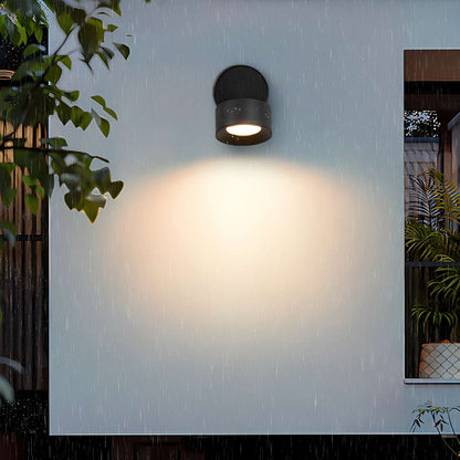 Waterproof Modern Round Adjustable Angle Outdoor Porch LED Wall Lights - Flare Shack