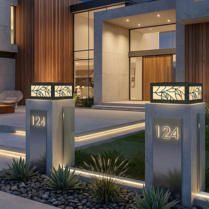 Waterproof Modern Square LED Outdoor Deck Post Lights Pillar Light