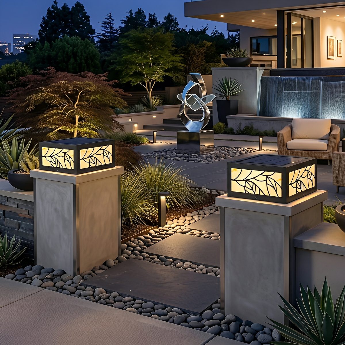Waterproof Modern Square LED Outdoor Deck Post Lights Pillar Light - Flare Shack