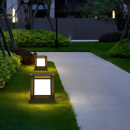 Waterproof Modern Square Solar LED Outdoor Post Lights - Flare Shack