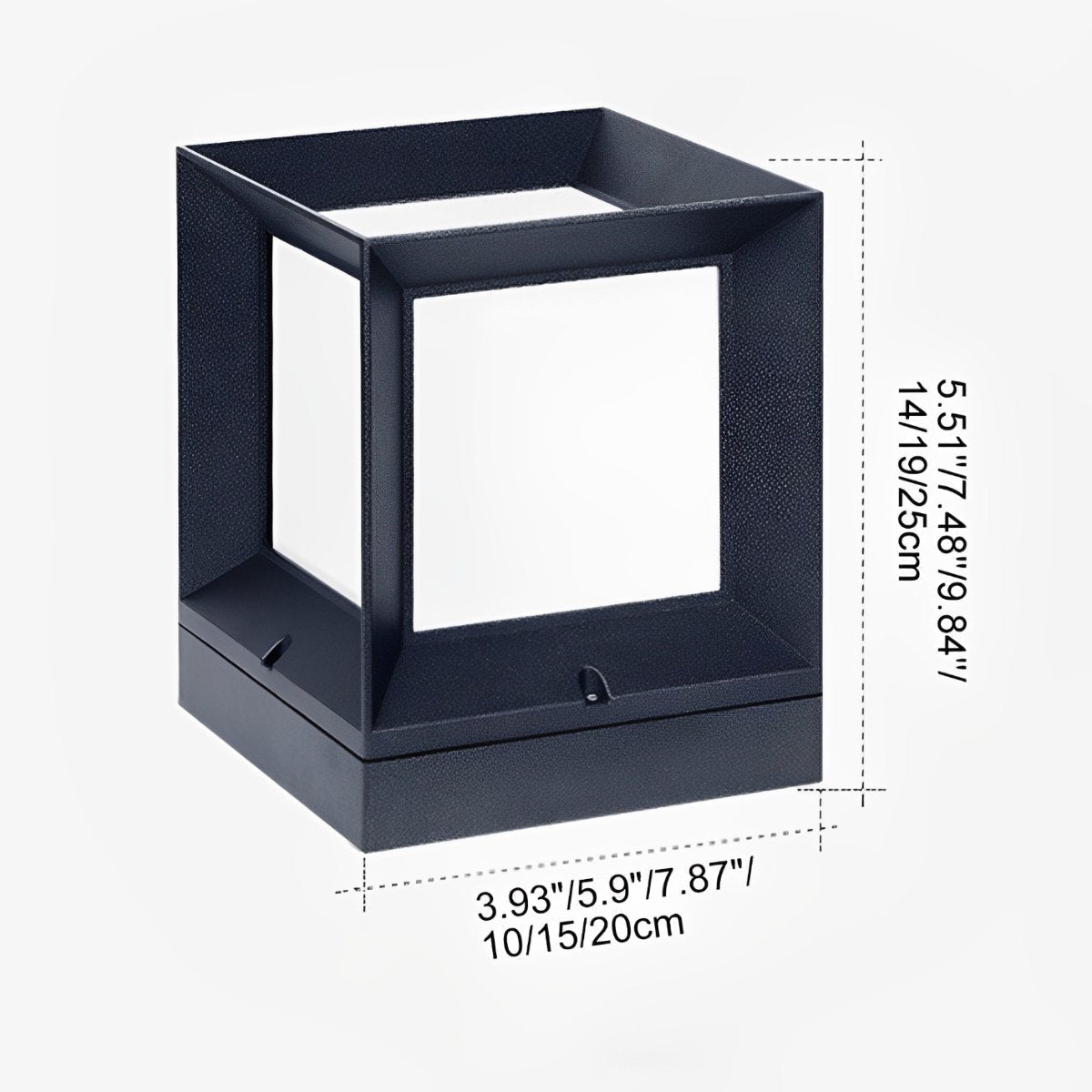 Waterproof Modern Square LED Outdoor Post Lights