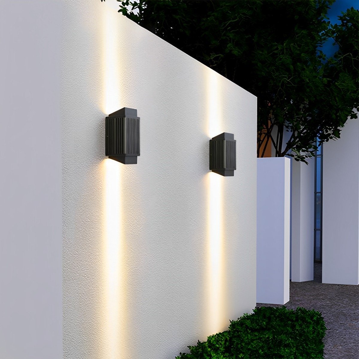 Waterproof Modern Up and Down Minimalist Outdoor LED Wall Lights - Flare Shack