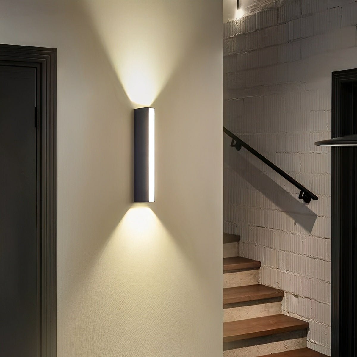 Waterproof Modern Up&Down 3 - Side Long Strip Outdoor Porch LED Wall Lights - Flare Shack