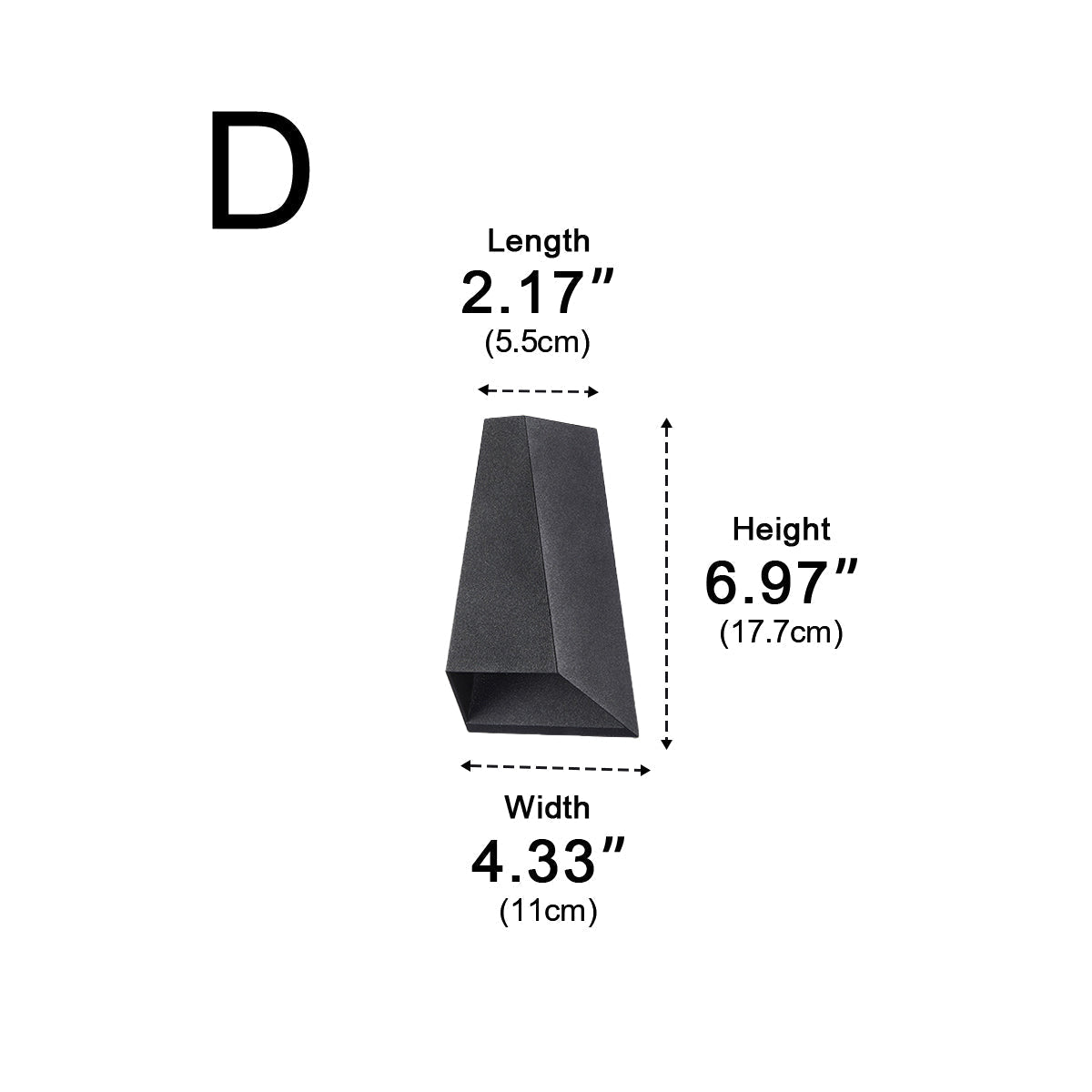 Waterproof Modern Up&Down LED Outdoor Spotlight Wall Washer Light