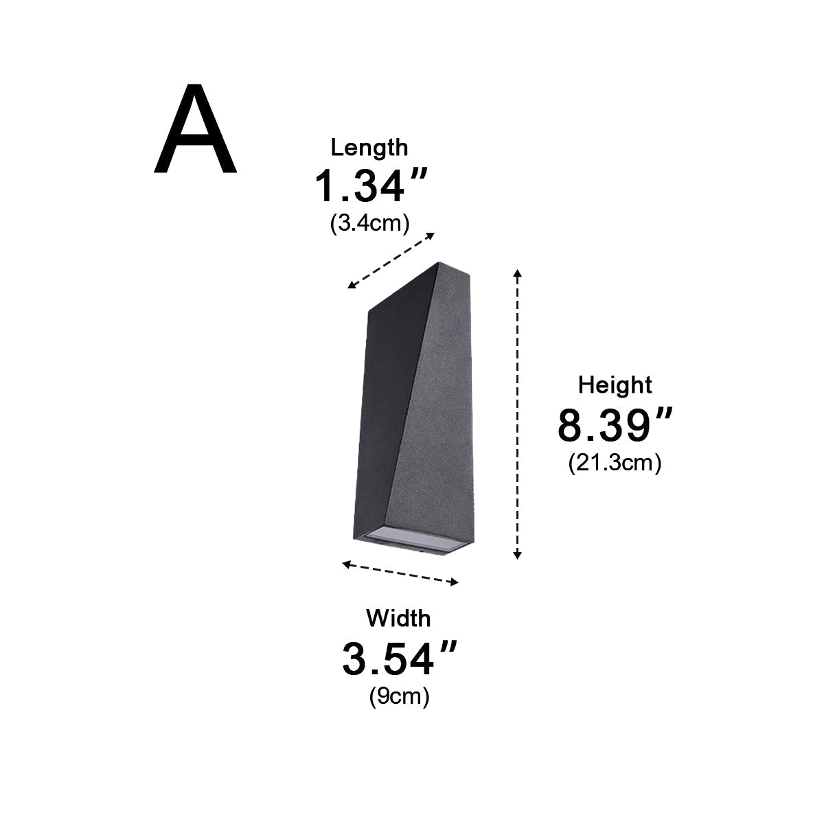 Waterproof Modern Up&Down LED Outdoor Spotlight Wall Washer Light