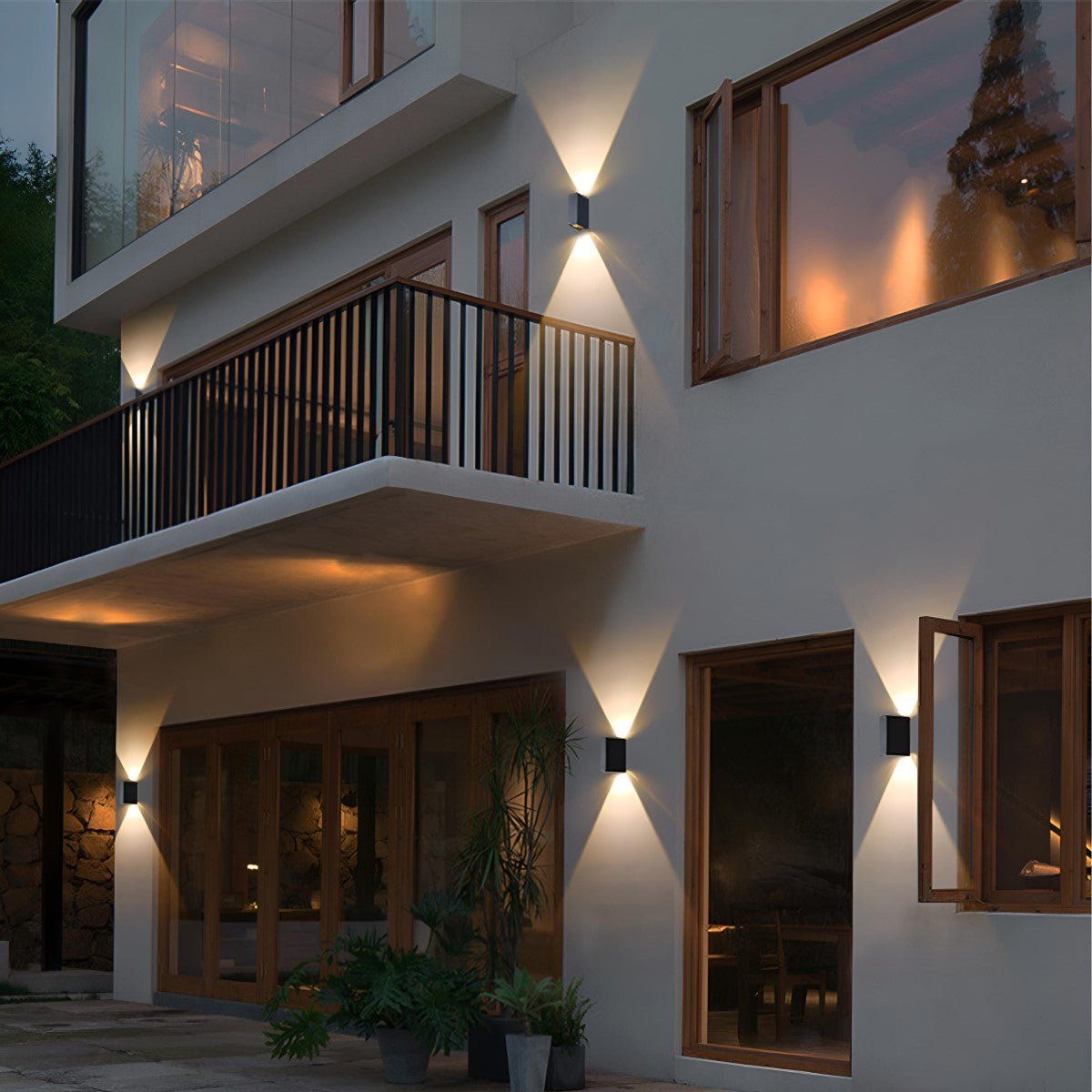 Waterproof Modern Up&Down LED Outdoor Spotlight Wall Washer Light - Flare Shack